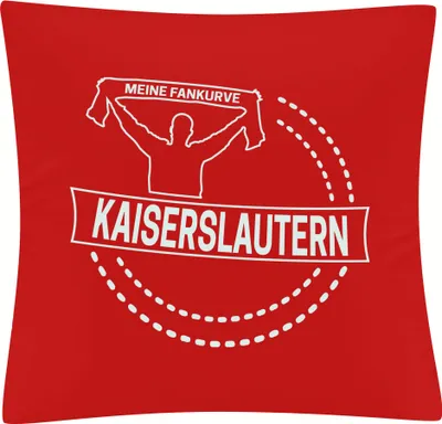 Produktbild von multifanshop Kissenbezug - Kaiserslautern - Meine Fankurve, rot, Größe one size