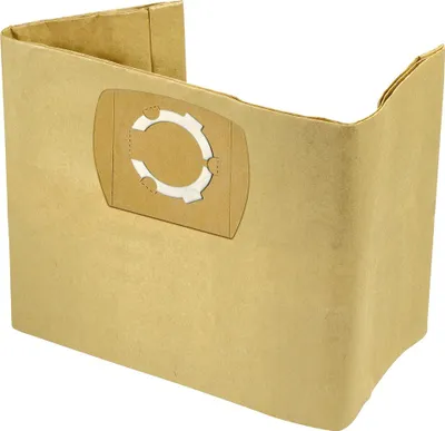 A single vacuum cleaner bag is shown against a white background.