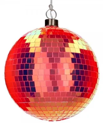 Produktbild von Gift Company beleuchtete Discokugel mit LED Lichtern Neon Orange (15cm)