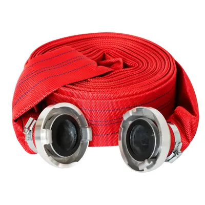 Productafbeelding van Gewebeslang / brandslang / industriële slang Vertex, 20 meter, 2" / 50,8 mm | Set met hydrantkoppelingen | Robuust