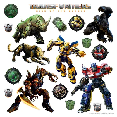 Obrázok produktu pre Sanders & Sanders Transformers sivá nálepka na stenu - 601367 - 30 x 30 cm