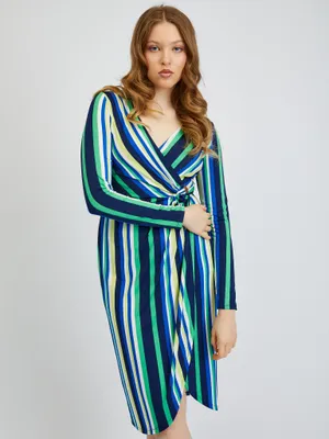 Produktbild von Orsay Grün-blaues Damen-Streifenkleid 411196575000__38