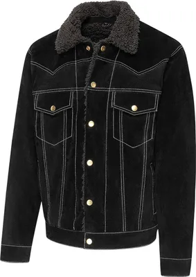 Produktbild von Stars & Stripes Western Biker Wildlederjacke »DECKER« Schwarz Gr.L