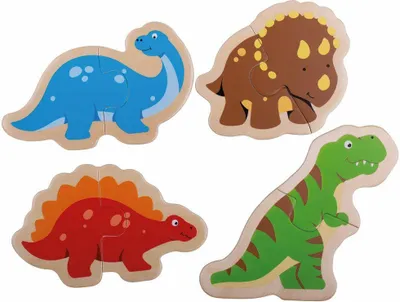 Zdjęcie produktu dla Bigjigs Toys Drevené puzzle Dinozaury