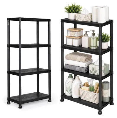 Obrázek produktu pro Garážový regál se 4 policemi do garáže, sklepa nebo domácnosti, černý ModernHome
