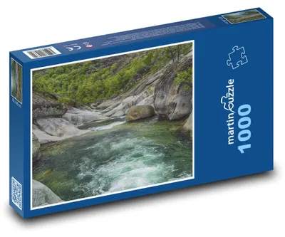 Obrázek produktu pro Puzzle 1000 Řeka v lese - příroda, krajina - martinpuzzle