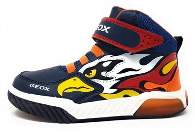 Immagine prodotto di Geox Jenk Boy, scarpe da bambino, stivali stringati, sneakers, blu, casual
