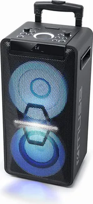 Produktbild von Muse Partylautsprecher M-1920 DJ, 300 Watt, ca. 8 Stunden Akkulaufzeit, Verkabelt & Kabellos, Schwarz, Teleskop-Ziehgriff, EU Stecker