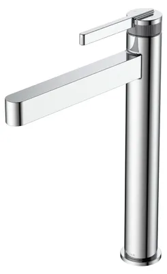 Obrázek produktu pro Avapax | Umývadlová baterie stojící vysoká – lesklý chrom – mosaz – 1 kus – minimalistický design