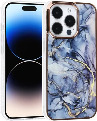 Produktbild von UNIQ Accessory iPhone 14 Pro TPU Backcover - Marble Grey