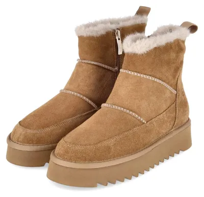 Obrázek produktu pro Tamaris, dámské zimní boty, barva hnědá, materiál: kůže, velikost: 42