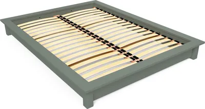 Produktbild von Solido Futonbett 160x200 aus Massivholz - Grau