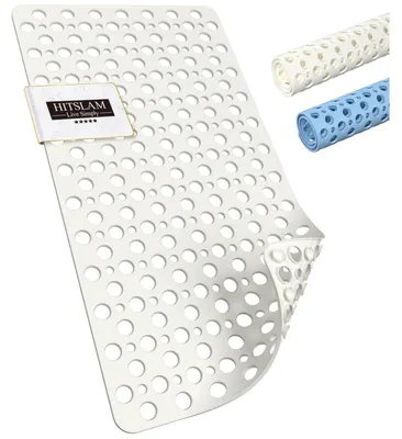 Produktbild von Badewannenmatte rutschfest 70 x 38 cm TPE Antirutschmatte Schimmelresistent BPA-frei Maschinenwaschbar Weiß