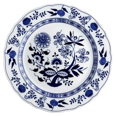 Produktbild von Platzteller mit Fahne im Blau Zwiebelmuster, 31 cm