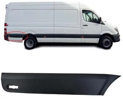 Für Mercedes Sprinter W906 06-18 Seitenleiste Türleiste Zierleiste HINTEN RECHTS in der Farbe von Carparts-Online GmbH