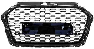 Produktbild von Ohne Emblem Frontgrill für AUDI A3 8V Facelift 2017-2018 RS3 Look Glänzend schwarz.