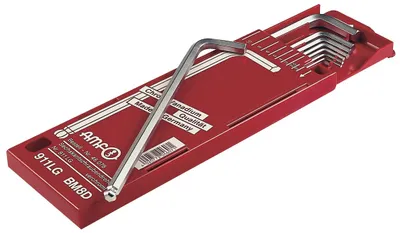 Produktbild von Winkelschraubendrehersatz 911LG-BM8D 8-tlg.Schiebekassette SW 2-10mm