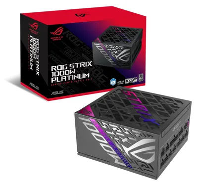 Produktbild von ASUS ROG STRIX-1000P-GAMING, 1000 W, 100 - 240 V, Aktiv, 130 W, 1000 W, 130 W