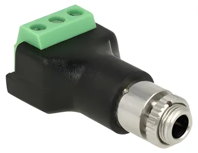 Image de DELOCK Adapter Terminalblock 3Pin > 3,5mm Klinkenbu. z.Einb.