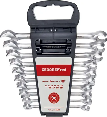 Produktbild von GEDORE red R05905010 Ringratschenmaulschlüssel offen 10-19 mm 10-teilig, 3301003