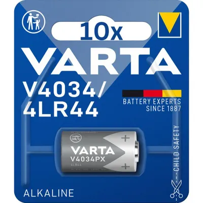 Produktbild von 10x Varta Photobatterie V4034 4LR44 Alkaline 6V / 100mAh