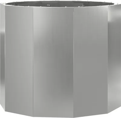 Immagine prodotto di vidaXL Fioriera d'argento 60 x 60 x 50 cm Acciaio zincato