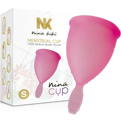 Zdjęcie produktu dla Nina Kikí - Kubeczek Menstruacyjny Rozowy - Rozmiar S