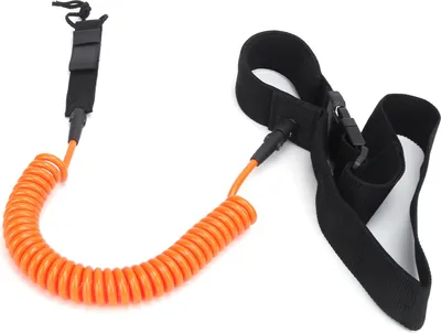 Productafbeelding van Surfplank - Leersnoer TPU Helikiform, comfortabel, antislipkoord voor hoge surfveiligheid (oranje)