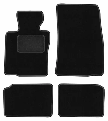 Obrázok produktu pre Velúrové autokoberce pre: Mini Countryman R60 2010-2017 (hatchback) – sada 4 ks, čierne, na mieru – Wielganizator LUX