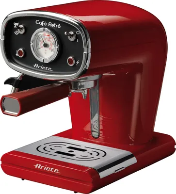 Produktbild von Ariete 1388, Espressomaschine, 1 l, Kaffeekapsel, Kaffeepad, Rot