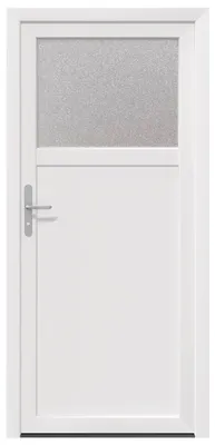 Obrázek produktu pro vidaXL Boční vstupní dveře, bílé, 88 x 198 cm, PVC