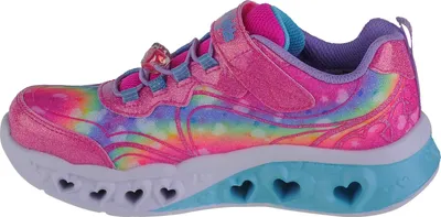 Zdjęcie produktu dla Skechers Flutter Heart Lights-Groovy Swirl 303253L-HPLV, tenisówki, dla dziewczynek, różowe