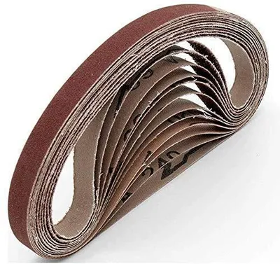 Immagine prodotto di 12 nastri abrasivi da 13 x 457 mm, grana 80, per carta vetrata