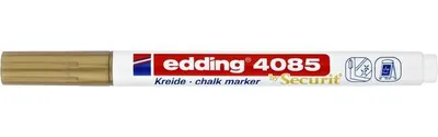 Obrázok produktu pre Edding – kriedová fixka 4085, okrúhla, 1–2 mm, zlatá | 10 ks