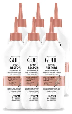 Productafbeelding van 6 x Guhl Bond+ Restore Serum tegen haarbreuk - 150 ml - Voordeelverpakking - 6 stuks
