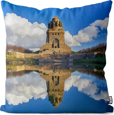 Produktbild von VOID Leipzig Völkerschlachtendenkmal Kissenbezug Kissenhülle Deko Outdoor Dekoration Garten Dekokissen
