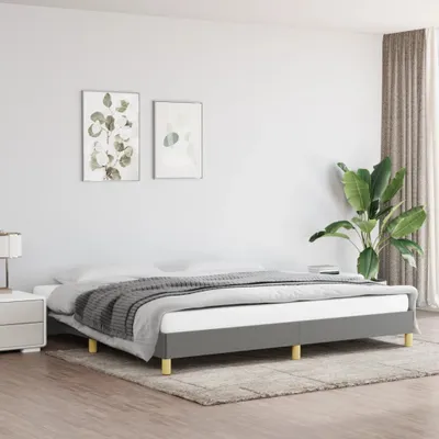 Produktbild von Ankonbej Bettgestell Dunkelgrau 200x200 cm Stoff