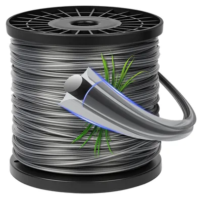 Imagen del producto de Hilo de corte para desbrozadoras, nylon, 2,0 mm x 100 m, con cinco puntas, para jardines y parques