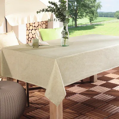 Produktbild von Outdoor Tischdecke Palma natur 130 x 220 cm