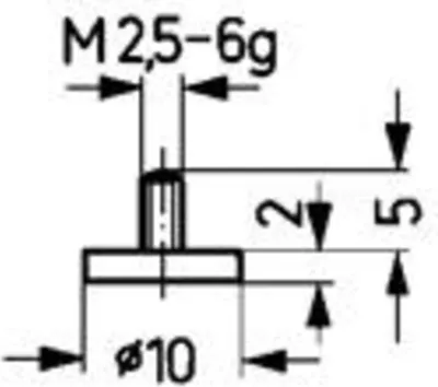 Produktbild von Käfer Messeinsatz Stahl . 11/10,0 mm