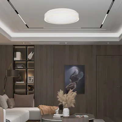 Produktbild von Round Designer Dome Lights - Weiß - IP20 - 24W - 2500 Lumen - 4000K
