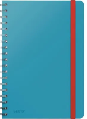 Produktbild von Leitz - Notizbuch Cozy B5 160 Seiten 100gr Spirallinie blau | 5 Stück