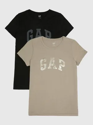 Produktbild von GAP T-Shirt mit Logo, 2 Stück. XS