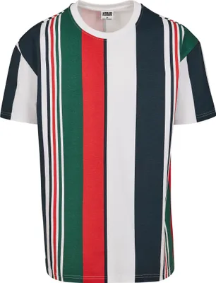Obrázek produktu pro Pánské tričko Urban Classics Heavy Oversized Big AOP Stripe Tee wht/nvy - S
