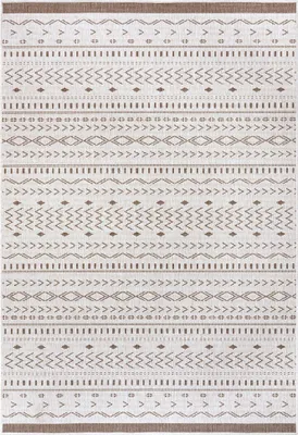 Zdjęcie produktu dla Beżowy dywan dwustronny, płaskotkany 200x290 cm