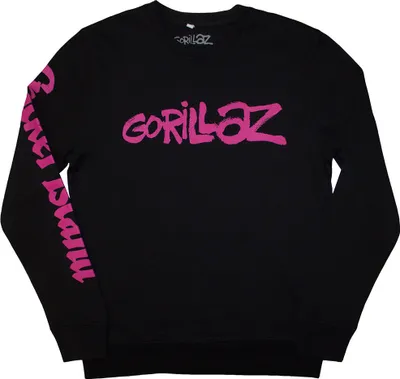 Image de Gorillaz - "Craker Island Pazuzu Spiral" Sweatshirt pour homme/femme unie RO12650 (S) (Noir)