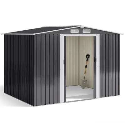 Produktbild von Bealife CC28 Multifunktionales Metall-Gerätehaus · Dachlüftung · Verriegelbare Tür · 247x193x179 cm