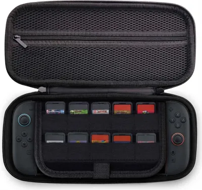 Image de imoshion Nintendo Switch 2 Case met ritsvak - Hoes Nintendo Switch 2 / Switch (OLED) met handvat - Zwart