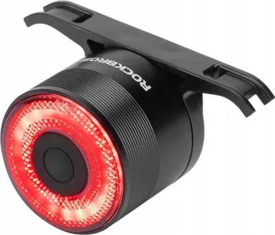 Image de Rockbros Q3 Feu arrière pour vélo avec système d'arrêt intelligent - Noir