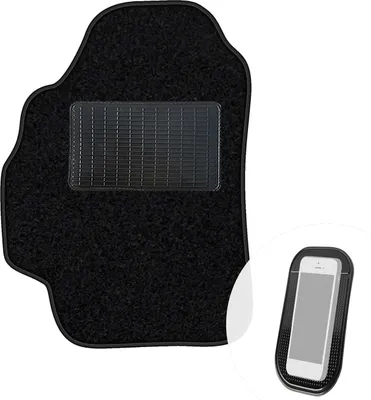 Imagen del producto de Alfombrilla para el conductor, tipo velour, para coche, color . Alfombrilla individual para el conductor, compatible con Nissan Primera (2002-2005)